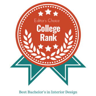 "Editor's Choice, College Rank, best Bachelors in Interior Design" Badge