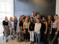Students following the tour of Gensler Tampa’s new offices
